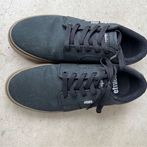 ETNIES Men Barge LS shoes size 9 Black